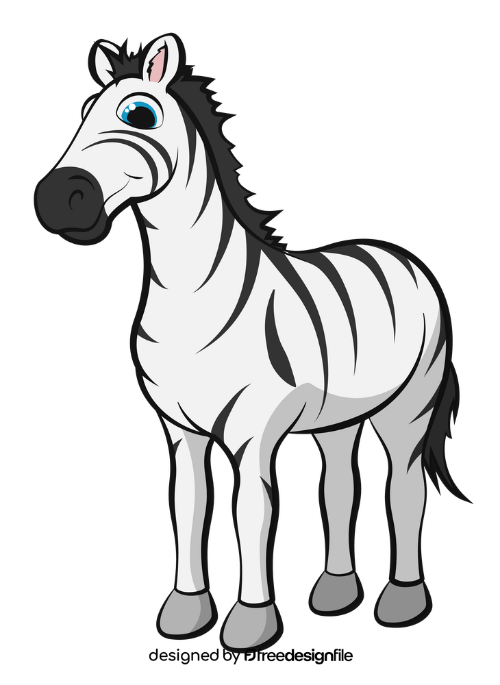 Zebra cartoon clipart