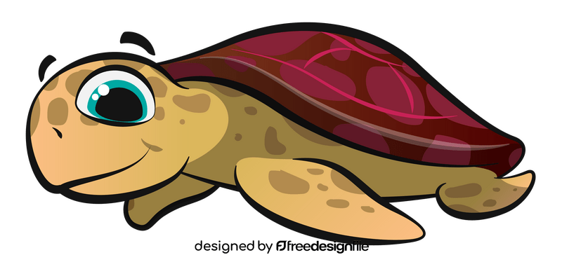 Sea turtle cartoon clipart