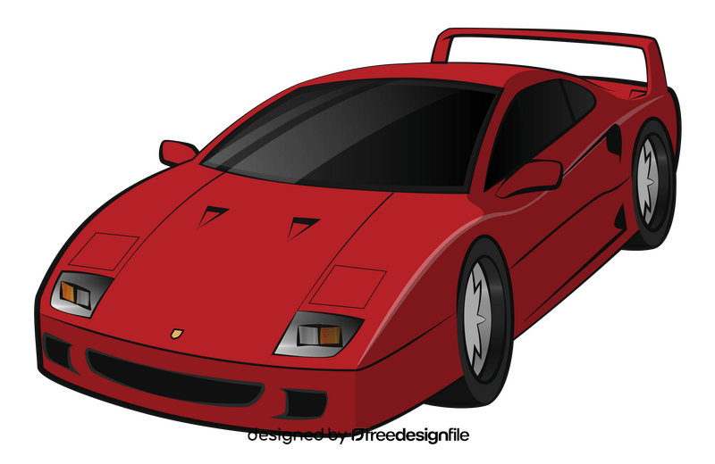 Ferrari F40 clipart