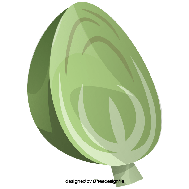 Cabbage half png transparent clipart