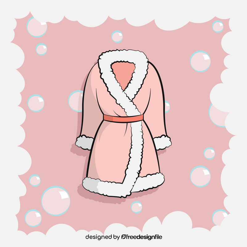 Bathrobe vector