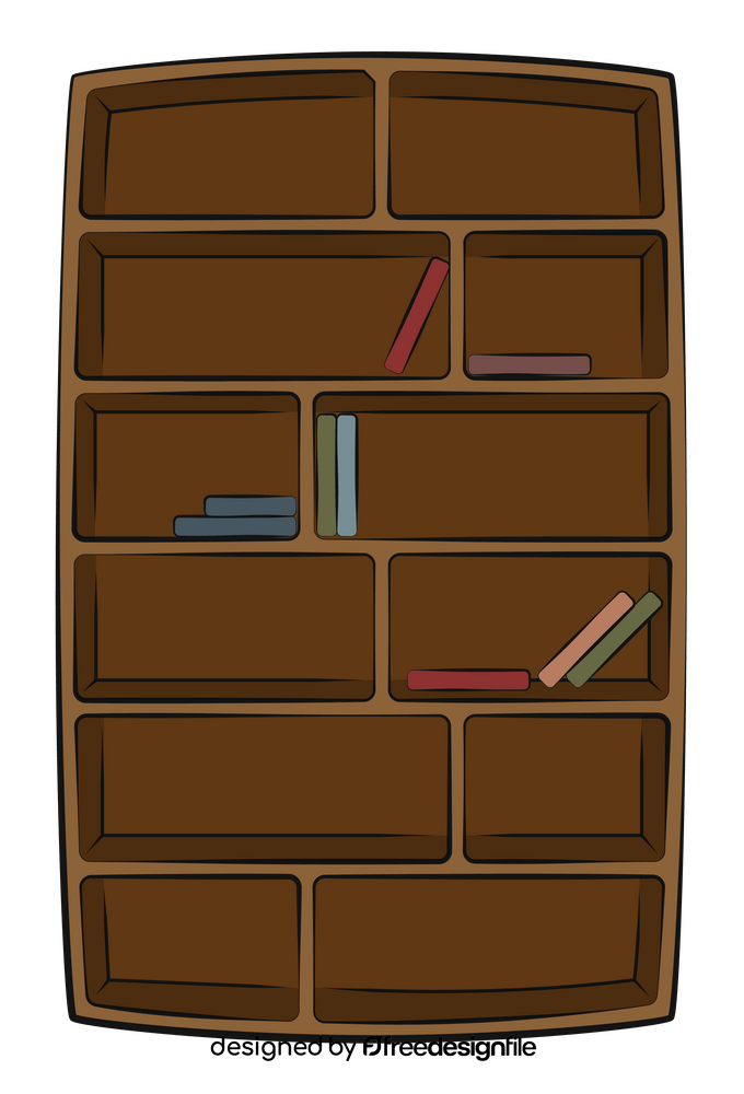 Bookshelf clipart