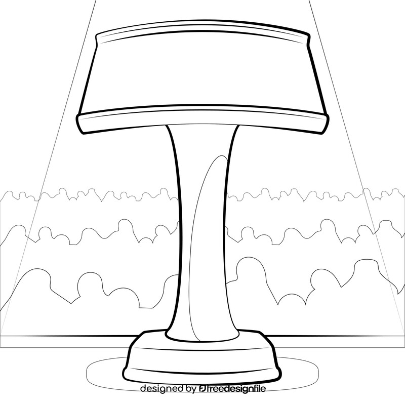 Podium furniture black and white vector