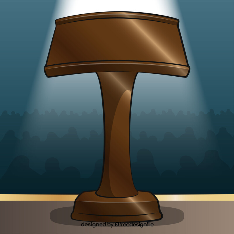 Podium furniture vector