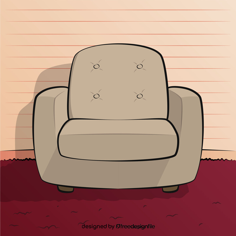 Sofa 1 seater vector