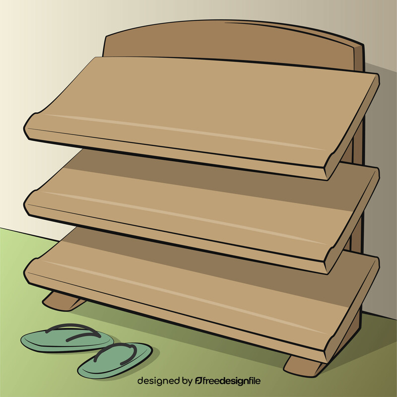 Shoe rack vector