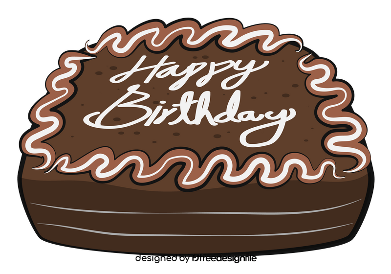 Happy birthday cake clipart