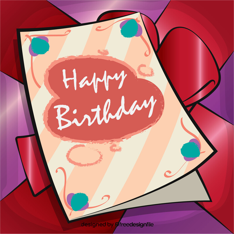 Birthday card vector