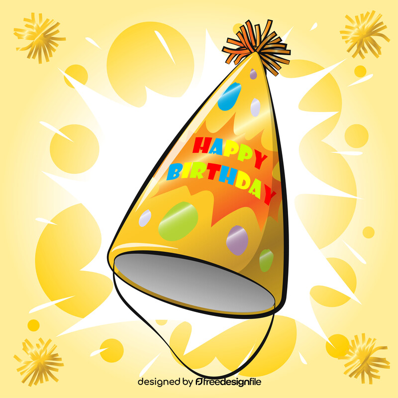 Birthday party hat vector