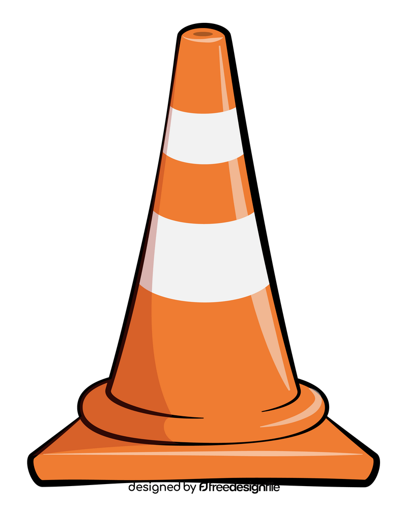 Traffic cone clipart