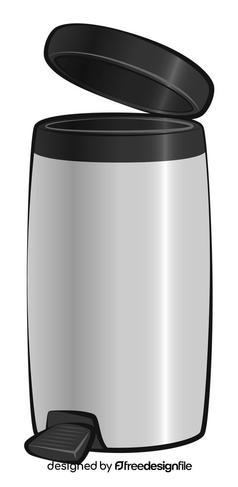 Pedal rubbish bin clipart