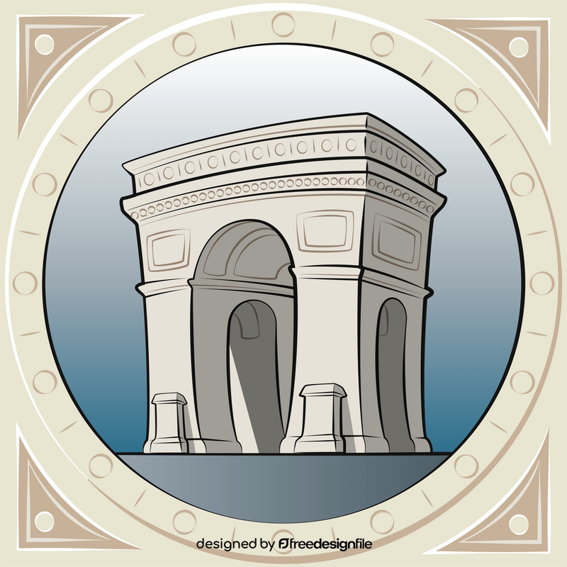 Arc de triomphe vector