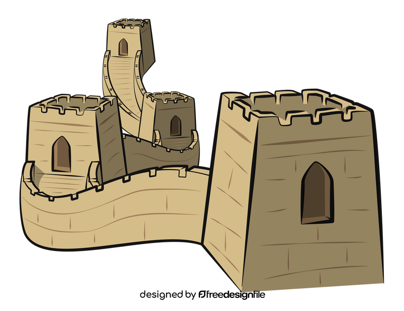 Great Wall of China clipart