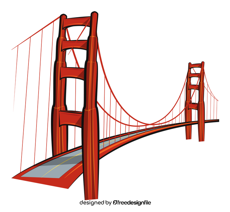 Golden gate bridge clipart