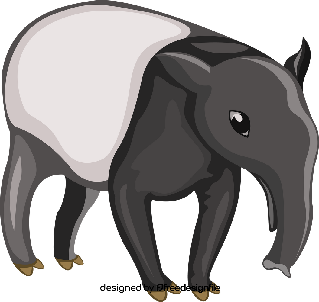 Cute Tapir clipart