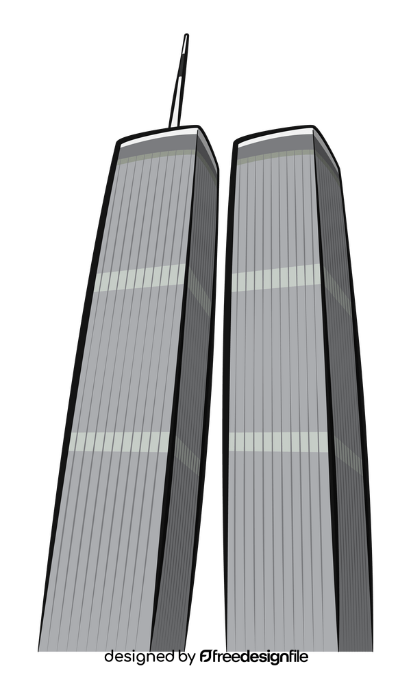 Twin towers clipart