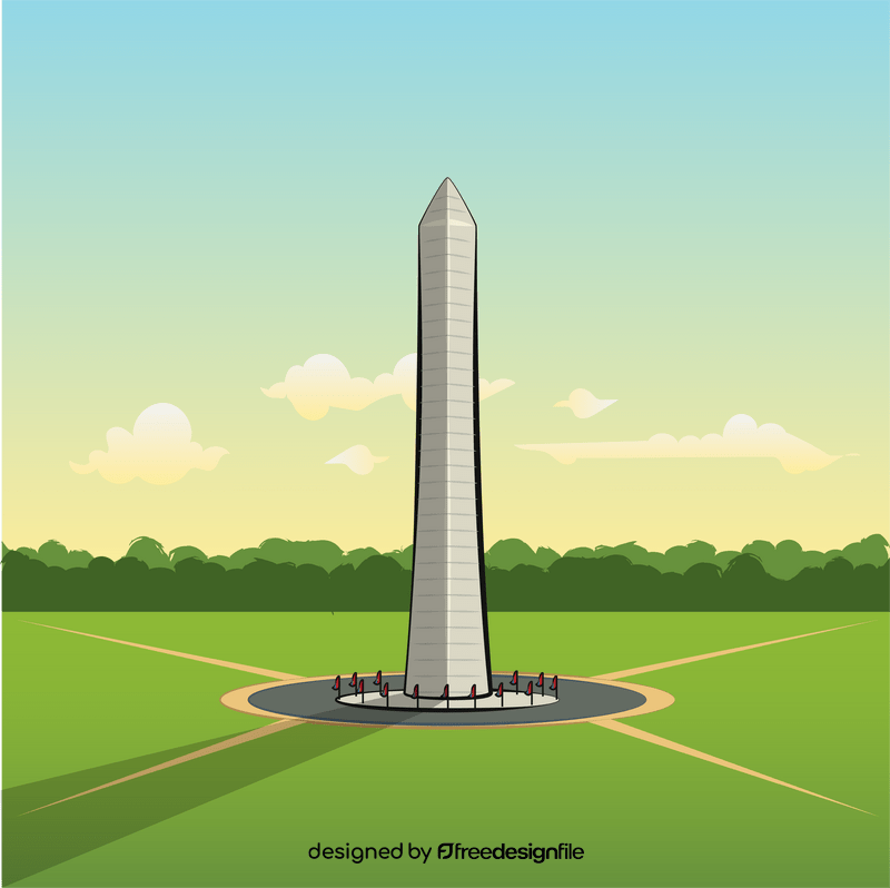 Washington monument vector