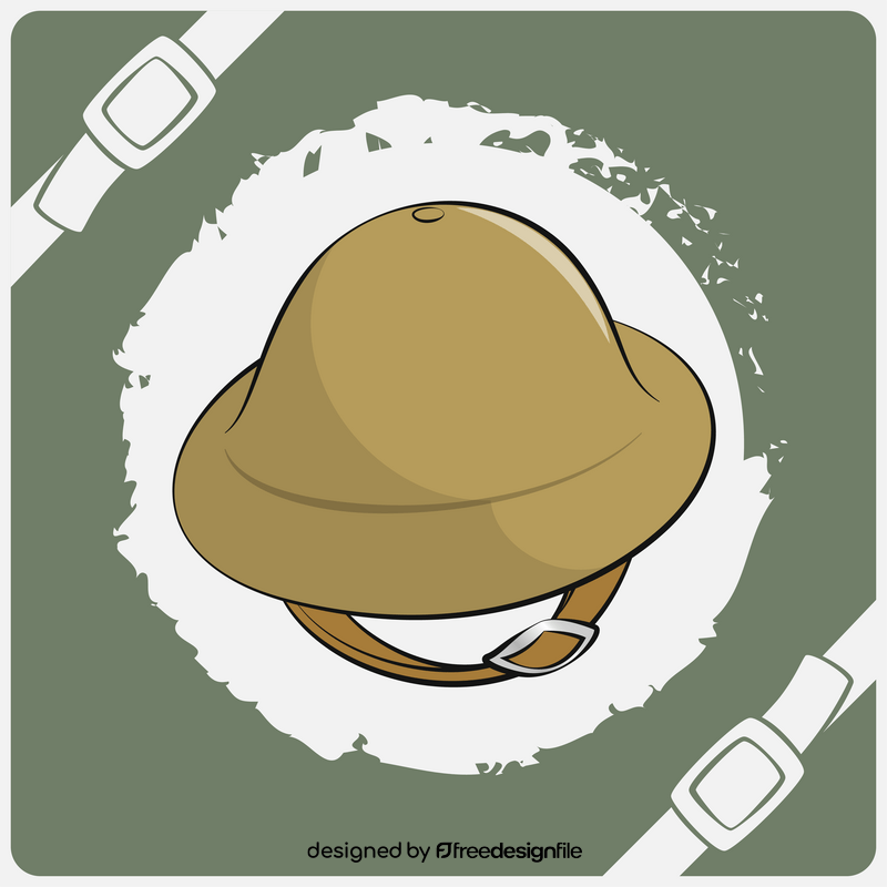 Brodie helmet vector