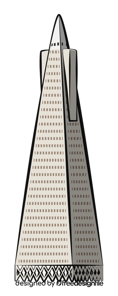 Transamerica pyramid clipart