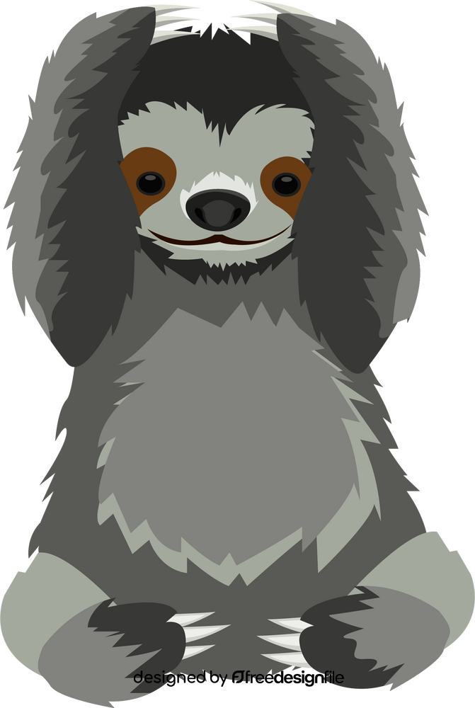 Sloth baby clipart