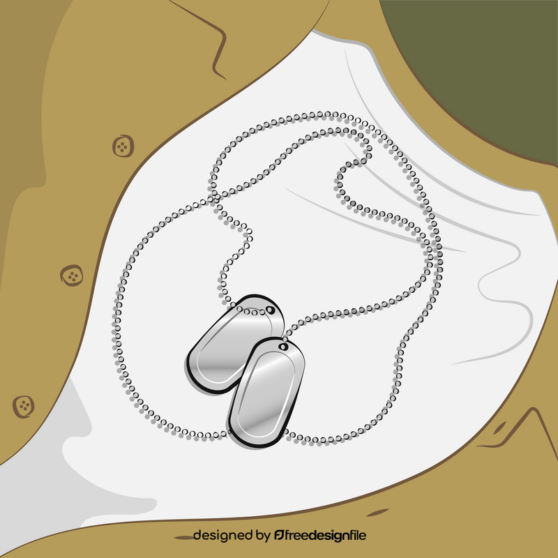 Dog tags vector