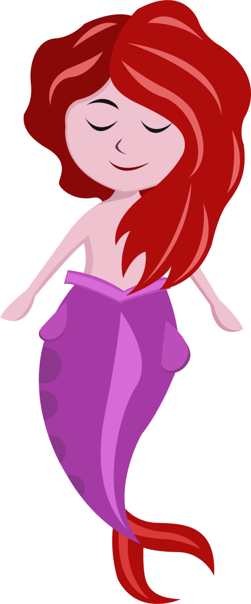 Baby mermaid clipart