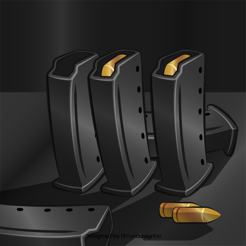 Pistol magazine vector