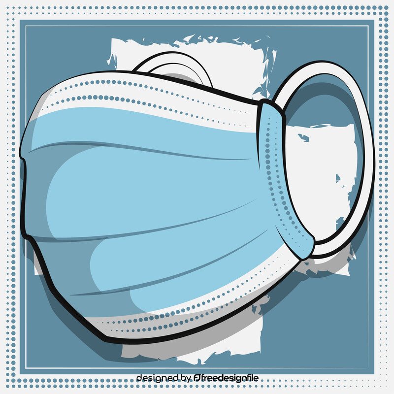 Surgical mask cartoon vector