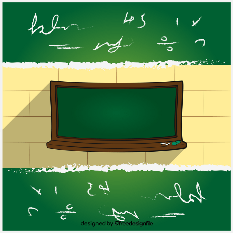 Blackboard drawing vector