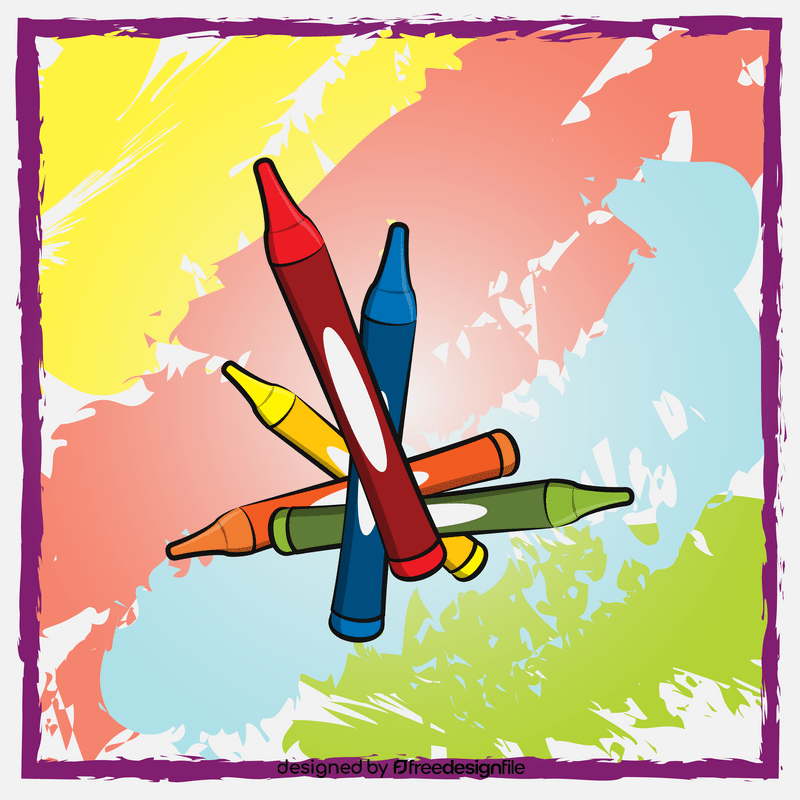 Crayons vector