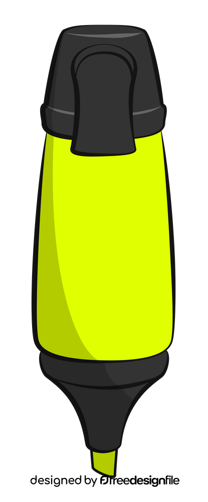 Highlighter yellow clipart