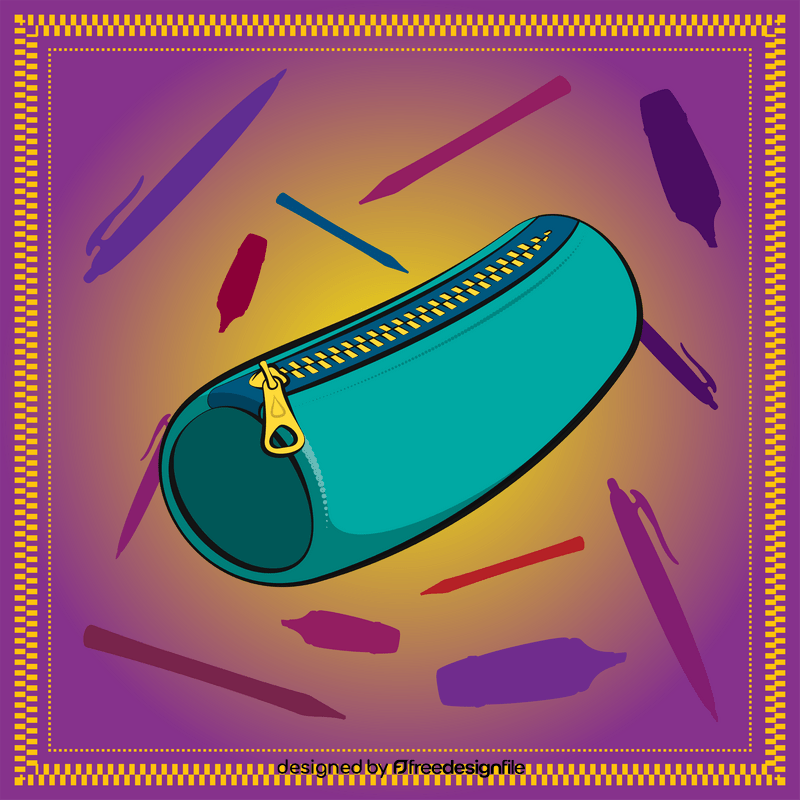 Pencil case vector