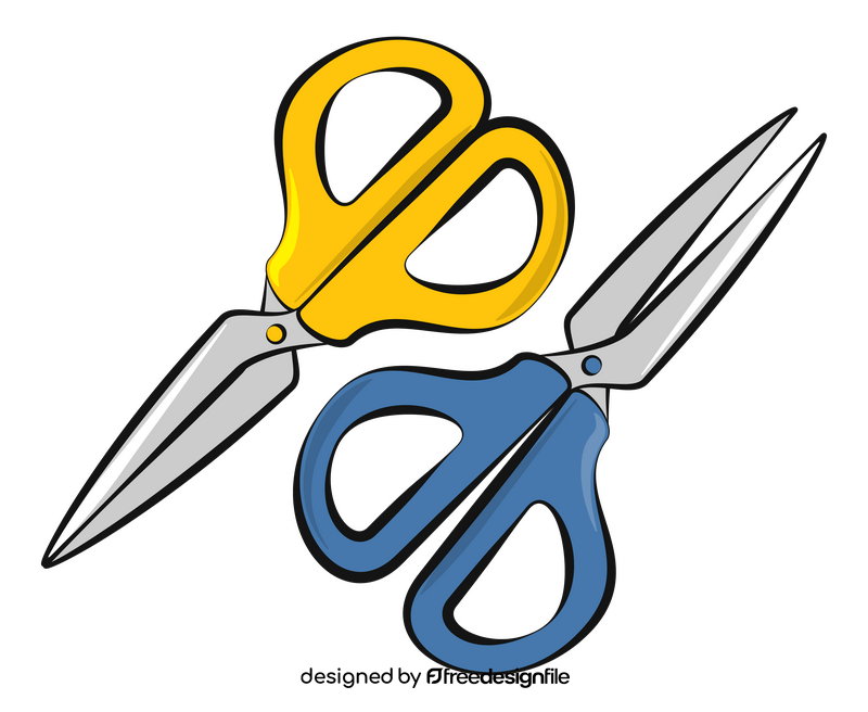 Scissors drawing clipart