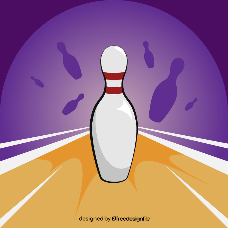 Bowling pin vector