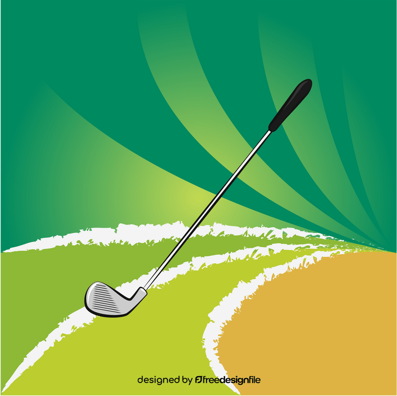 Golf club vector