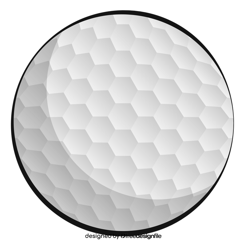 Golf ball clipart