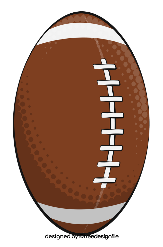 Rugby ball clipart