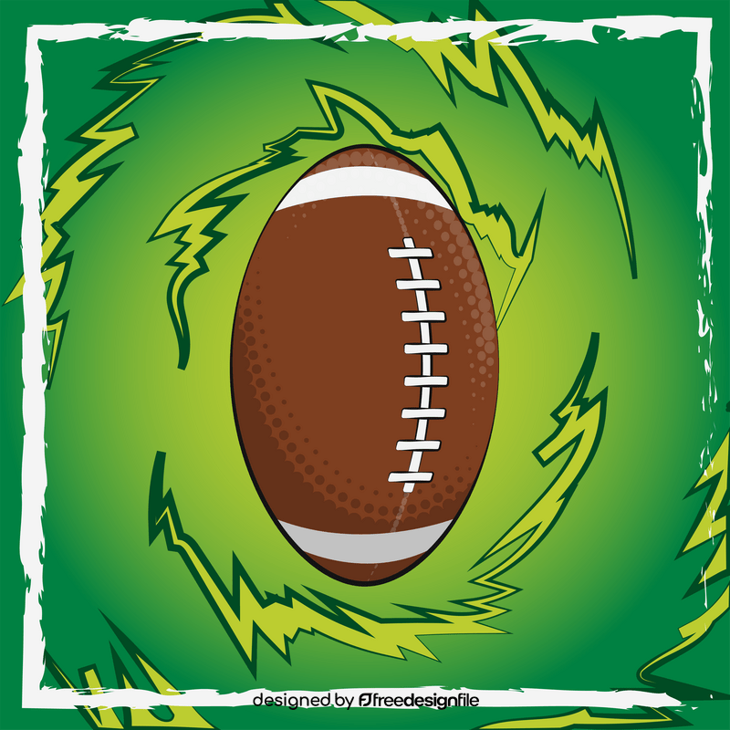 Rugby ball vector