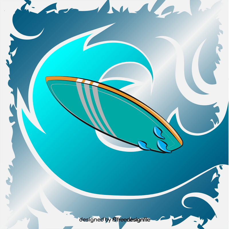 Surfboard vector