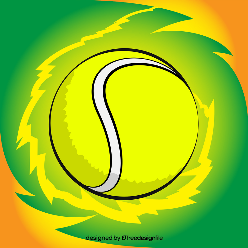 Tennis ball vector