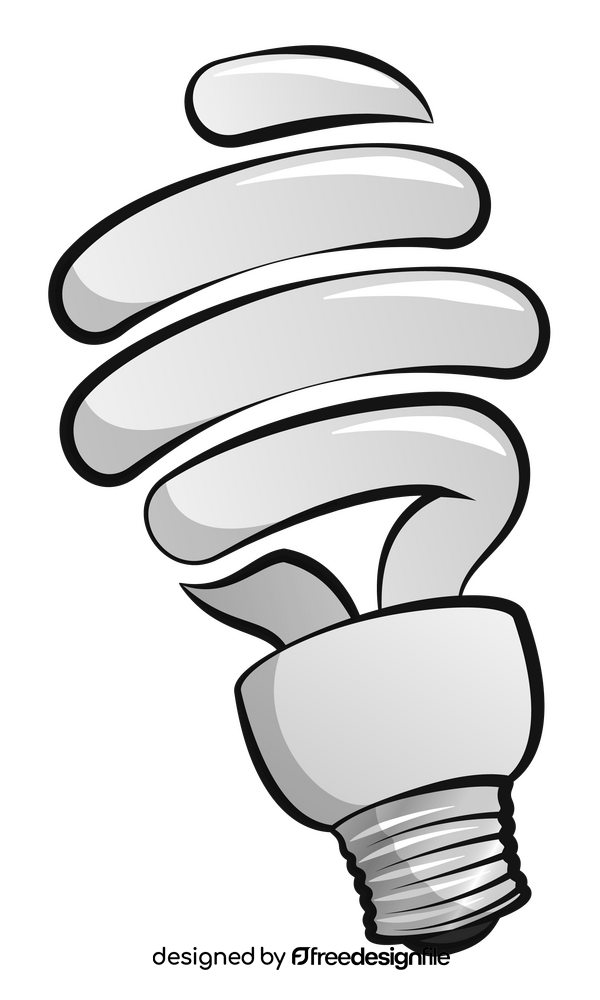 Fluorescent bulb clipart