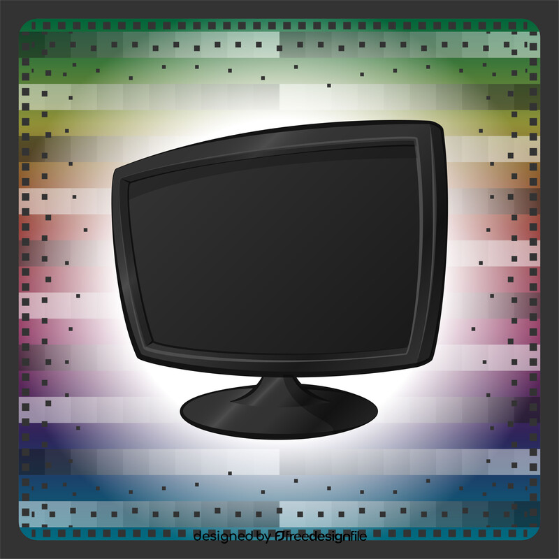 Led monitor vector