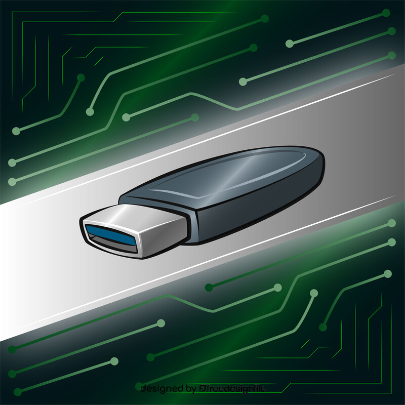 Pen drive vector