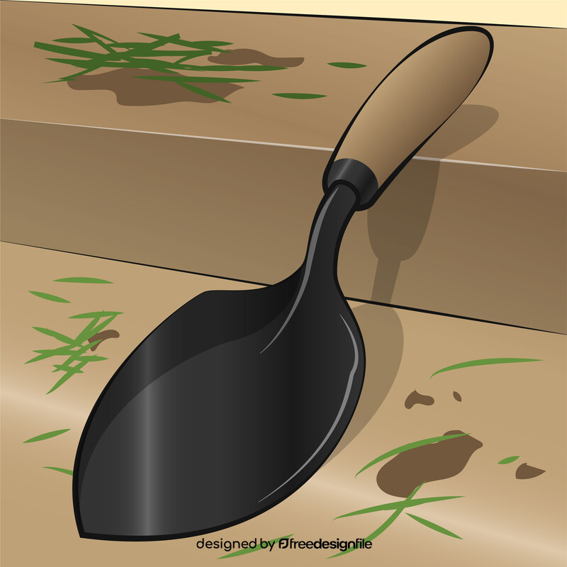 Garden trowel vector