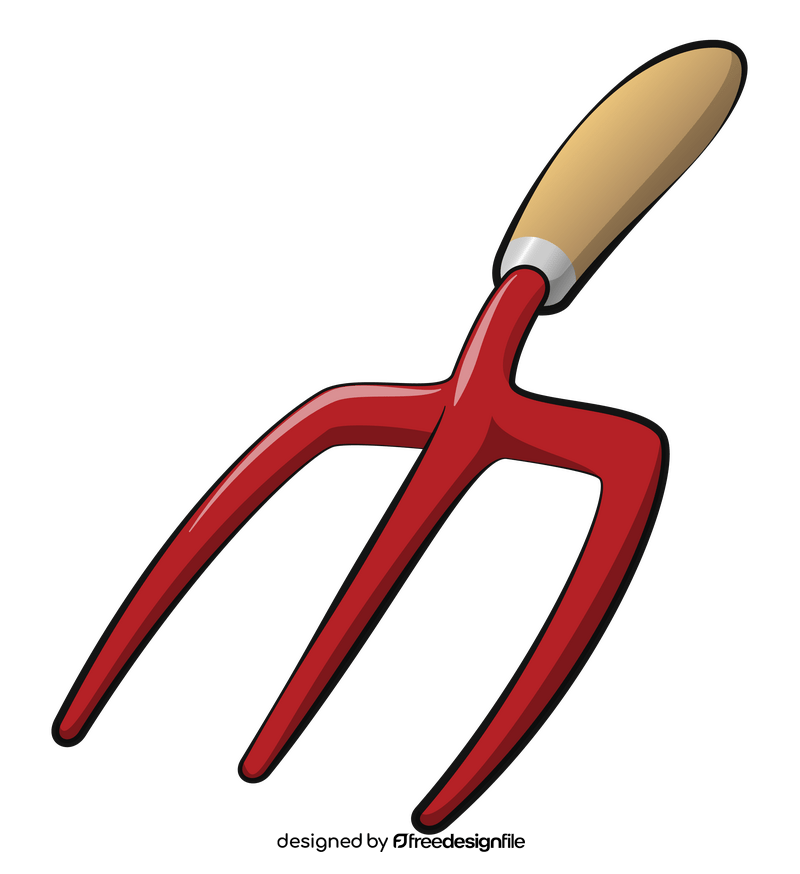 Gardening fork clipart