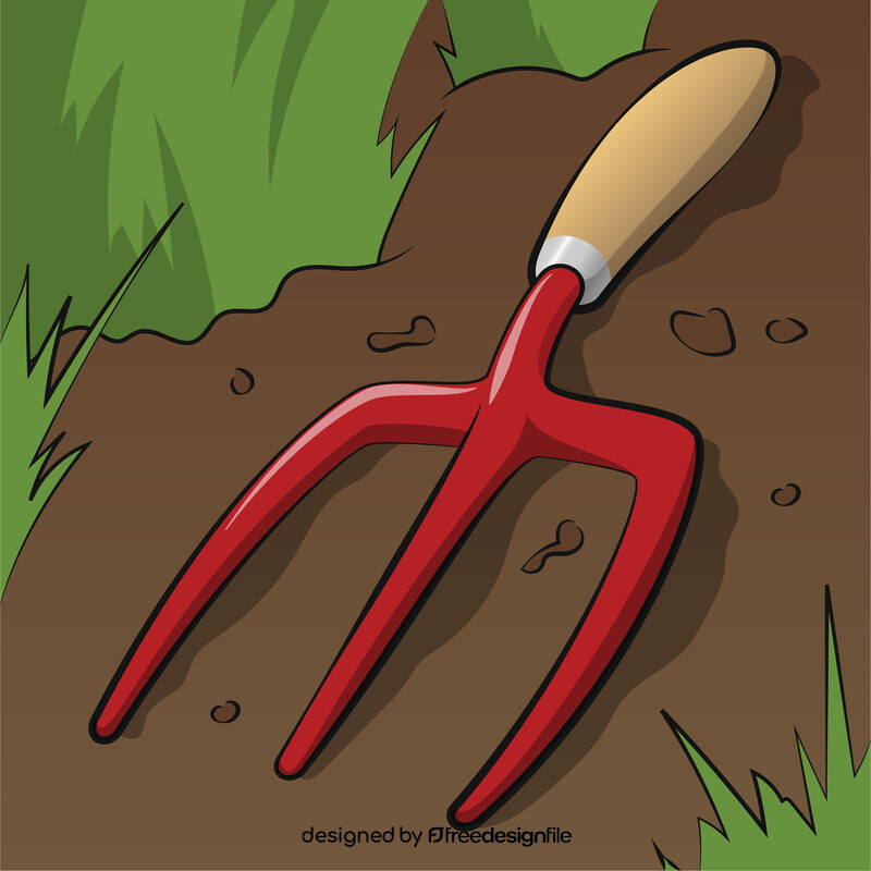 Gardening fork vector