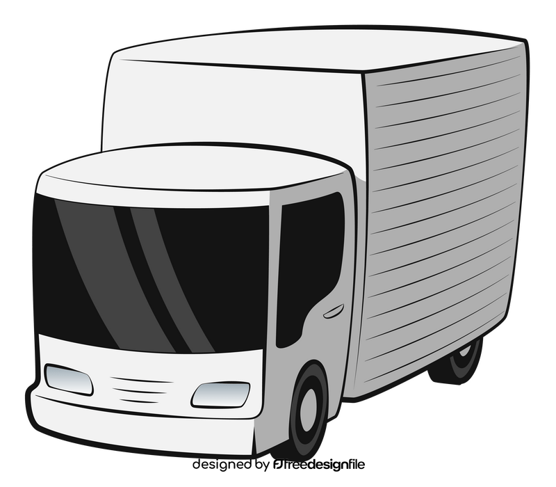 Box truck clipart