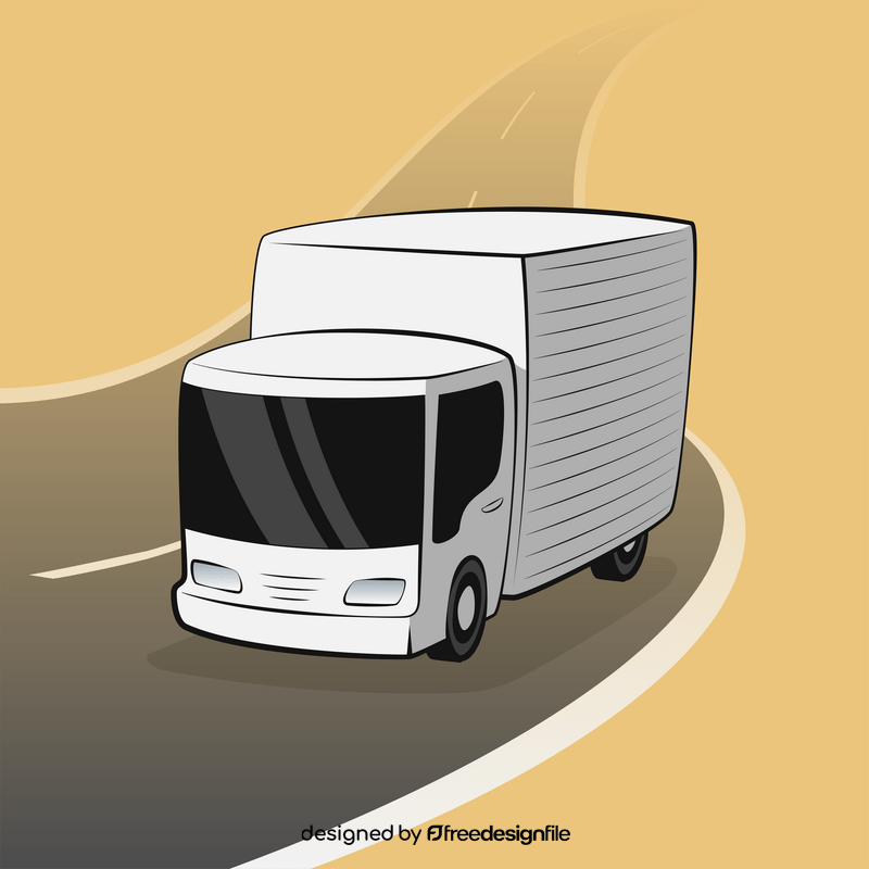 Box truck vector