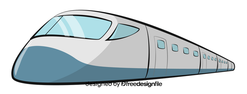 Bullet train clipart