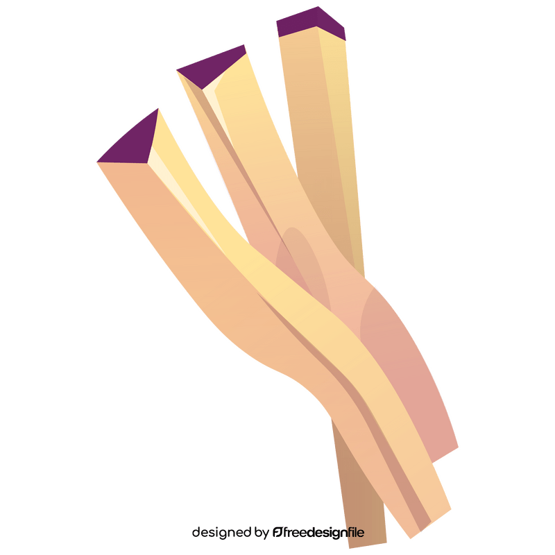 Eggplant sticks clipart